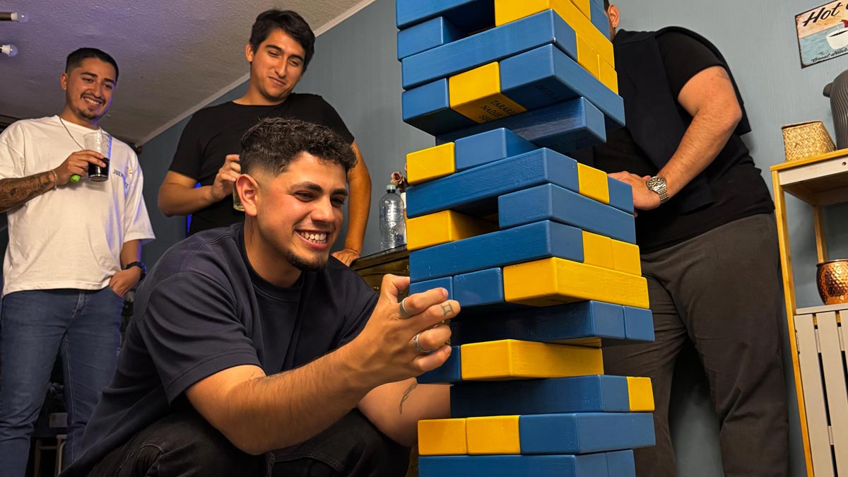 diversion en casa con beer pong jenga xxl o tabla de shots uav8hf