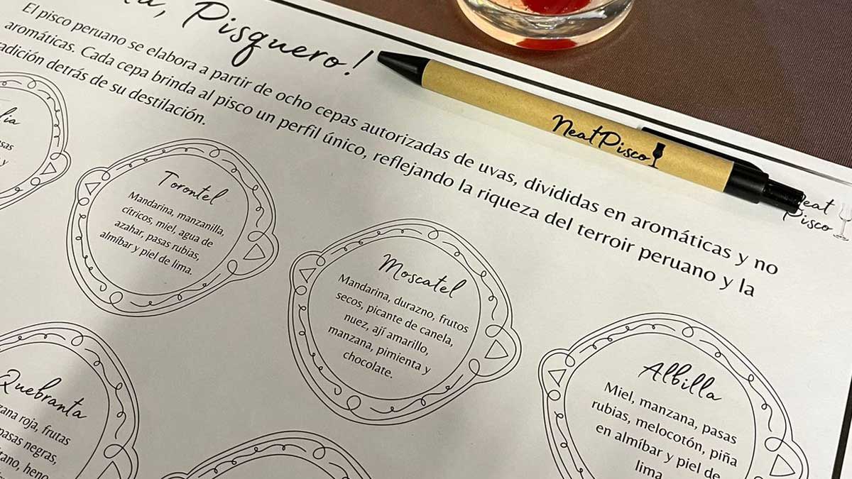 cata de pisco peruano puro mosto verde y acholado 4sk0xx