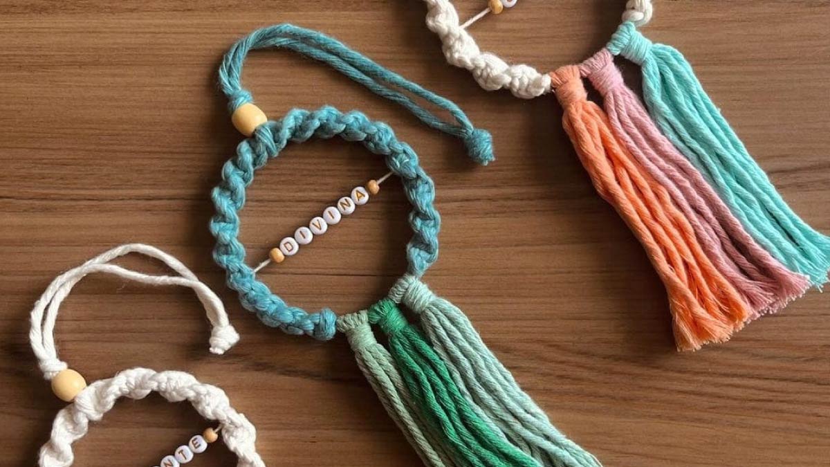 taller de macrame proyecto letter rack y tapiz pluma ca49oz