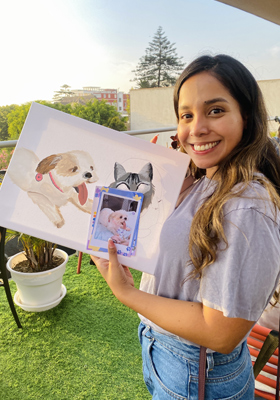 taller de arte pinta a tu mascota en lienzo thumbnail