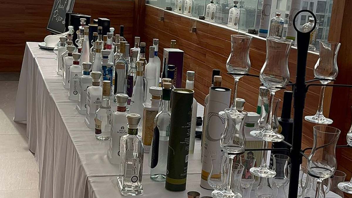 cata de pisco peruano puro mosto verde y acholado t1nxam