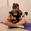 Clase de Yoga con Perritos
